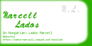 marcell lados business card